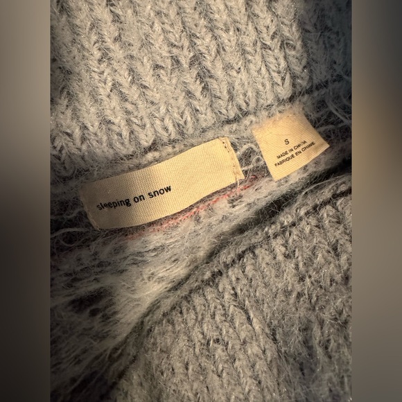 Anthropologie Sleeping On Snow FAROE Soft Fair Isle Off Shoulder Wool Sweater - Picture 5 of 11